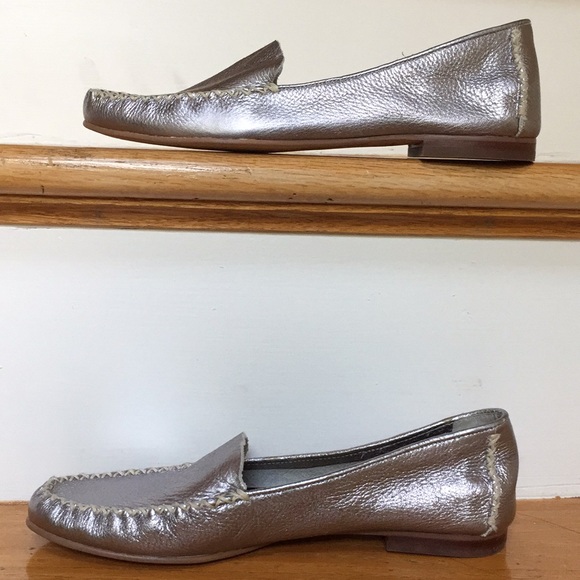 Marc Fisher Soft silver/pewter cushion flat loafer - Picture 3 of 8